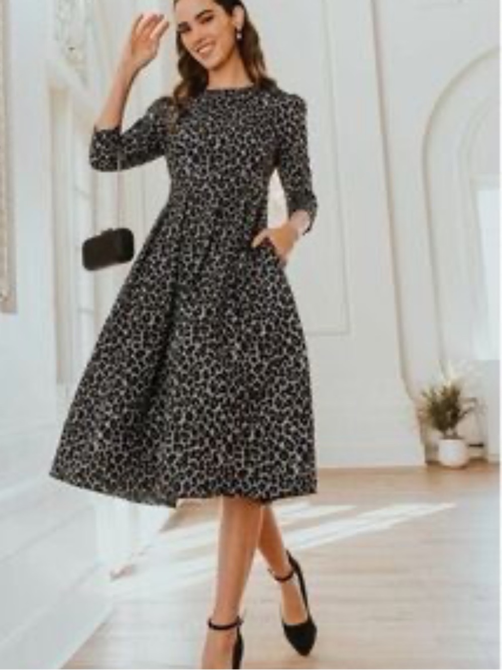 Ivy City Co Waldorf Walk on the Wild Side Dress Size Medium - Picture 3 of 16